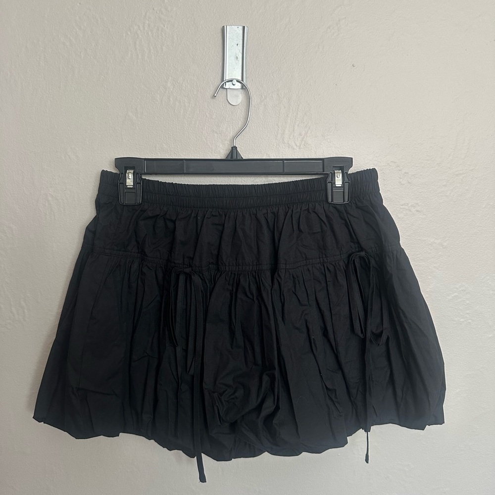 Princess Polly Black Bubble Mini Skirt